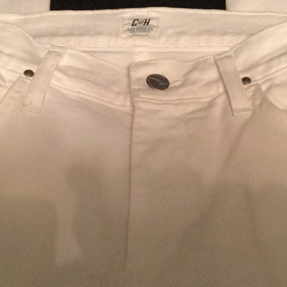 Citizen of humanity white straight leg jeans